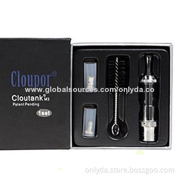 Cloutank M3 Refillable E Cigarette Dry Herb and Wax 2-in-1, 3.7-4.2V Working Voltage